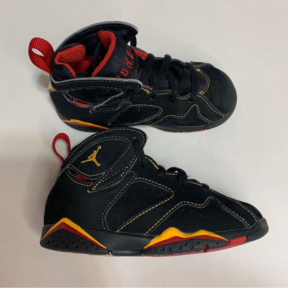 🛍️ AIR JORDAN 7 Retro Citrus Toddler Sneakers - Size 10C - Picture 9 of 16